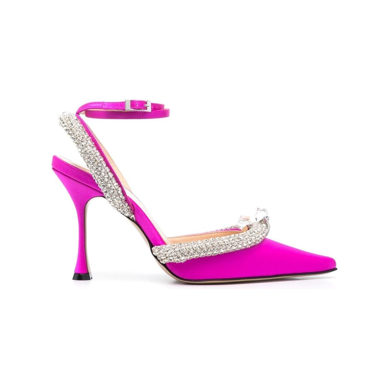 MACH & MACH With Heel Fuchsia R23-S0159SATINFUCHSIA