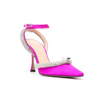 MACH & MACH With Heel Fuchsia R23-S0159SATINFUCHSIA