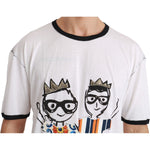 Dolce & Gabbana White Men Print #dgfamily Cotton T-shirt TSH4511-44