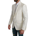 Dolce & Gabbana SICILIA Cream Single Breasted Formal Blazer KOS1708-46
