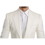Dolce & Gabbana SICILIA Cream Single Breasted Formal Blazer KOS1708-46