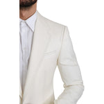 Dolce & Gabbana SICILIA Cream Single Breasted Formal Blazer KOS1708-46