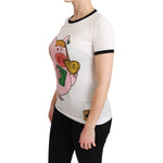 Dolce & Gabbana White YEAR OF THE PIG Top Cotton T-shirt TSH4552-36