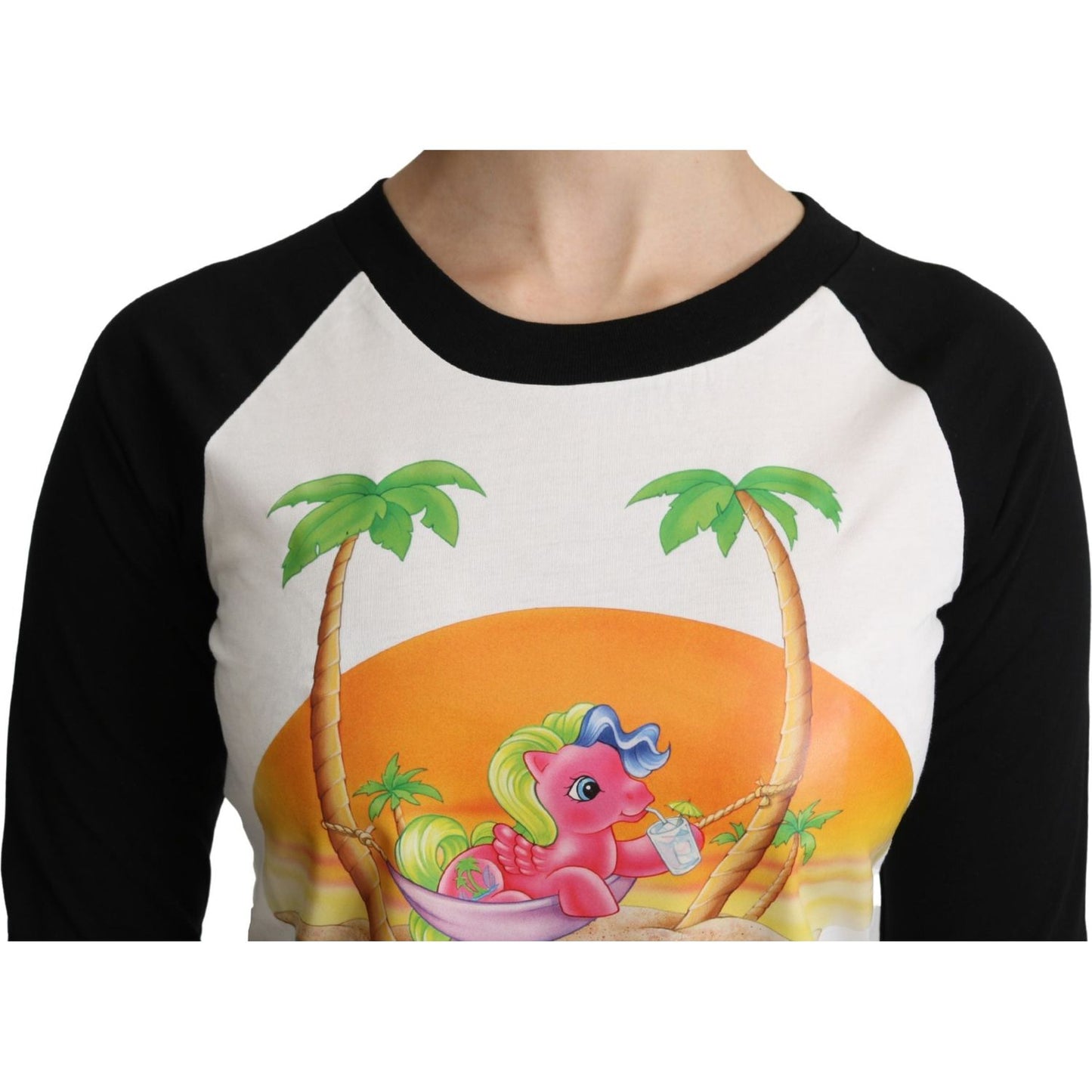 Moschino White Cotton T-shirt My Little Pony Top Tshirt TSH5086-36