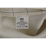 Andrea Incontri White Cotton Checkered Pencil Skirt GSS10711-2