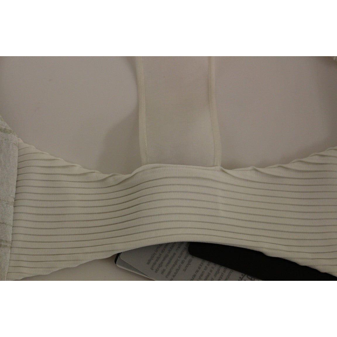 Arzu Kaprol White Lashes Open Back Vest Jacket GSS10321-2