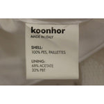 Koonhor White Sequined Straight Pencil Skirt GSS10751-2
