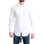 Dolce & Gabbana White Cotton Long Sleeves Formal Shirt TSH5921 -37