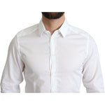 Dolce & Gabbana White Cotton Long Sleeves Formal Shirt TSH5921 -37