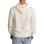 Dolce & Gabbana White King Ceasar Cotton Hooded Sweater TSH6396-IT50