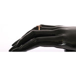 Nialaya Pink Gold 925 Silver Womens Cross CZ Ring SMY11064-5
