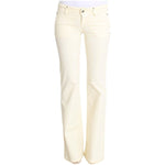 Costume National White Cotton Stretch Flare Jeans SIG30213-1