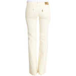 Costume National White Cotton Stretch Flare Jeans SIG30213-1