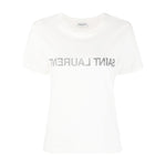 Saint Laurent Reverse Logo Print T-shirt 665234Y37AW9744-P25