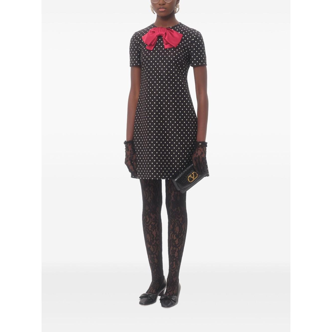 Valentino mini dress with bow BVADL698SAFQ-P25