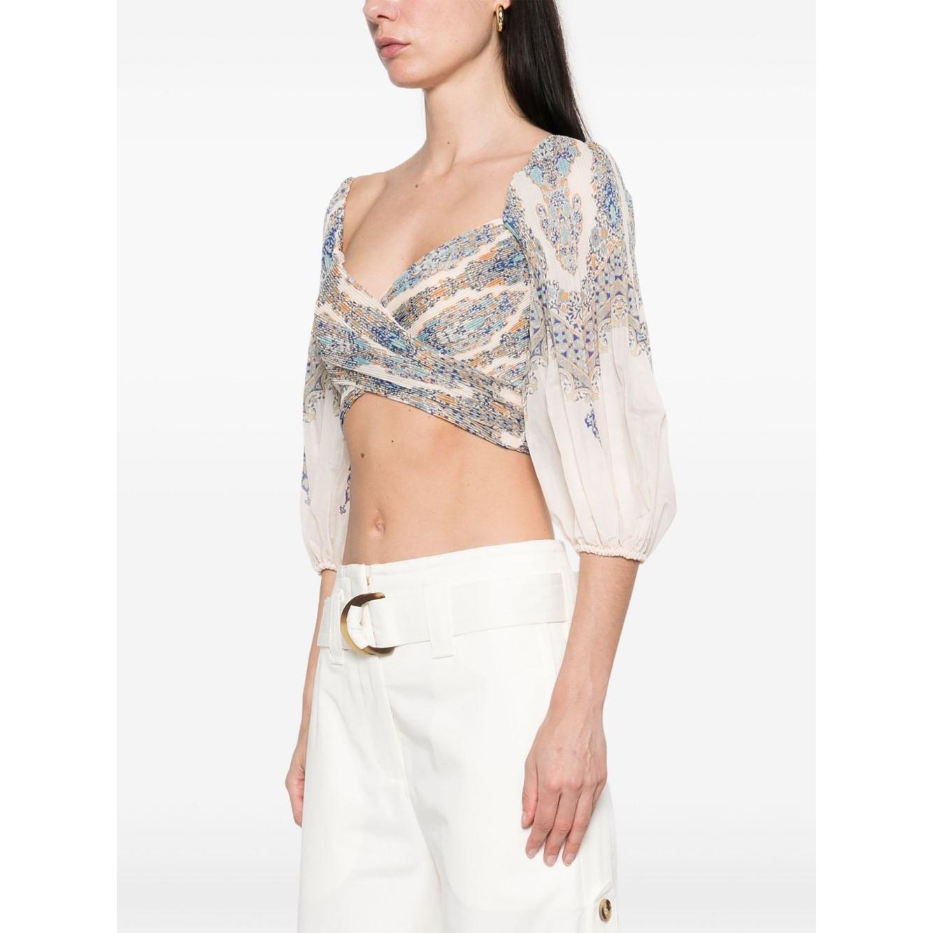 Zimmermann Zimmerman pleated design top 3915TS25RBPA-P25