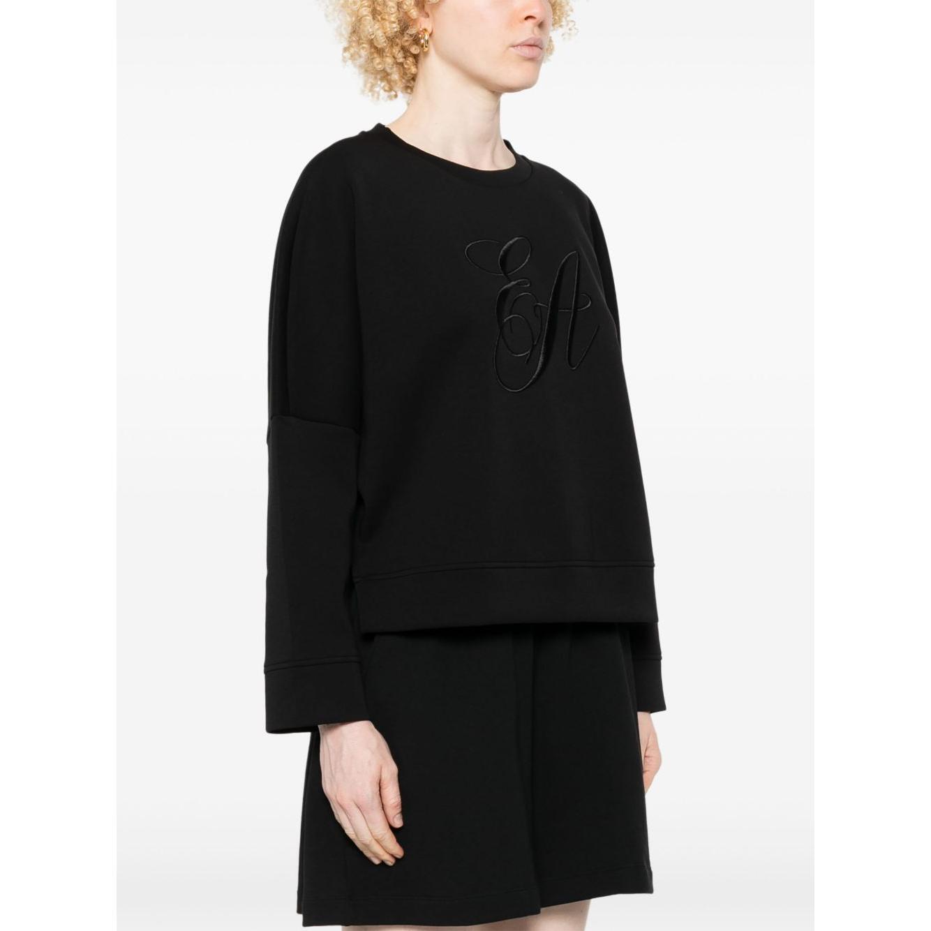 Emporio Armani Double jersey sweatshirt with logo embroidery EW000482AF10002UC001-P25