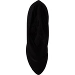 Dolce & Gabbana Black Tulle Stretch Boots Pumps Shoes