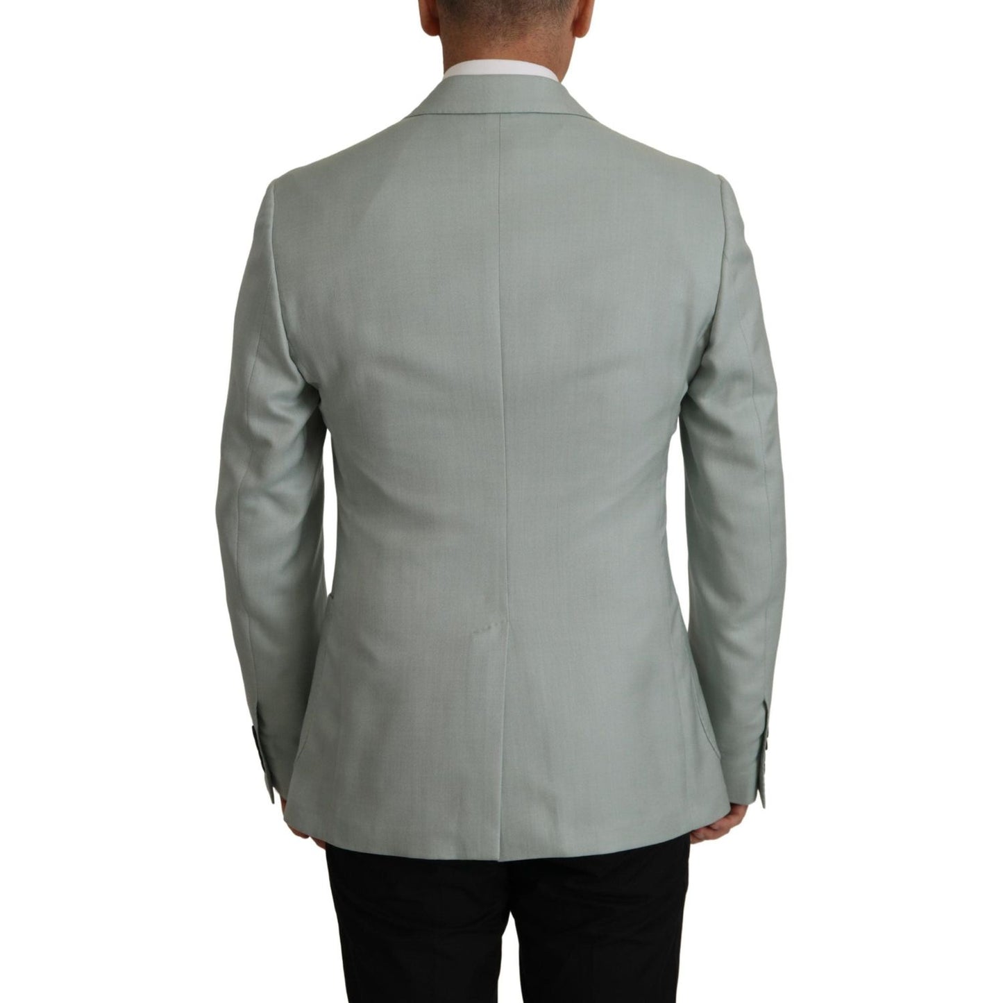 Dolce & Gabbana Light Green Cashmere Silk Blazer JKT3396- 44