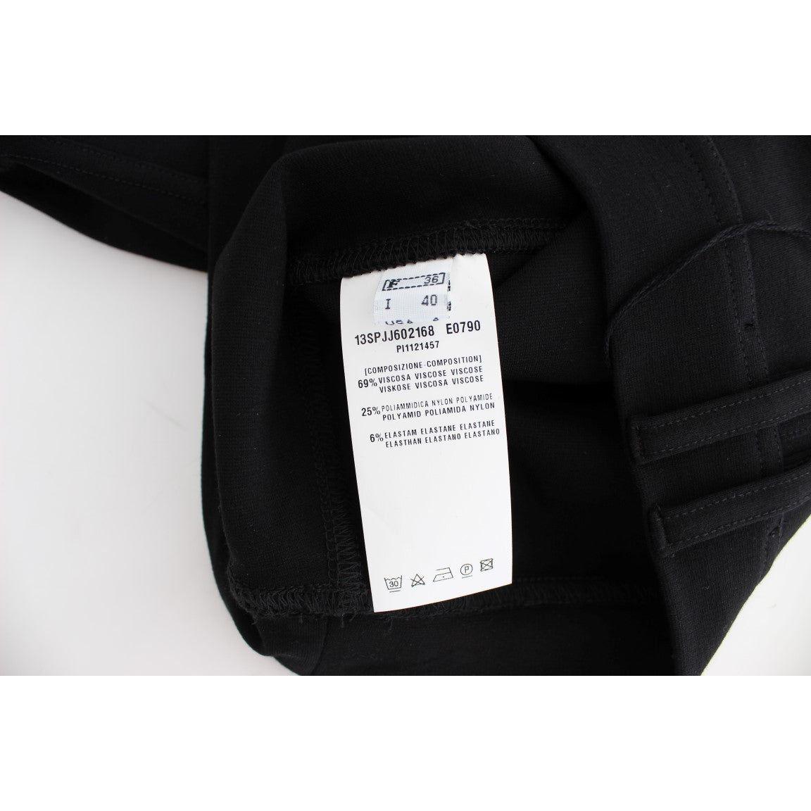 PLEIN SUD Black Straight Pencil Skirt