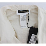 PLEIN SUD White Trench Coat Jacket SIG30998-1