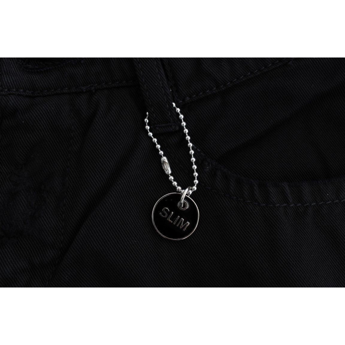 Costume National Black Cotton Slim Fit Bootcut Jeans Jeans & Pants