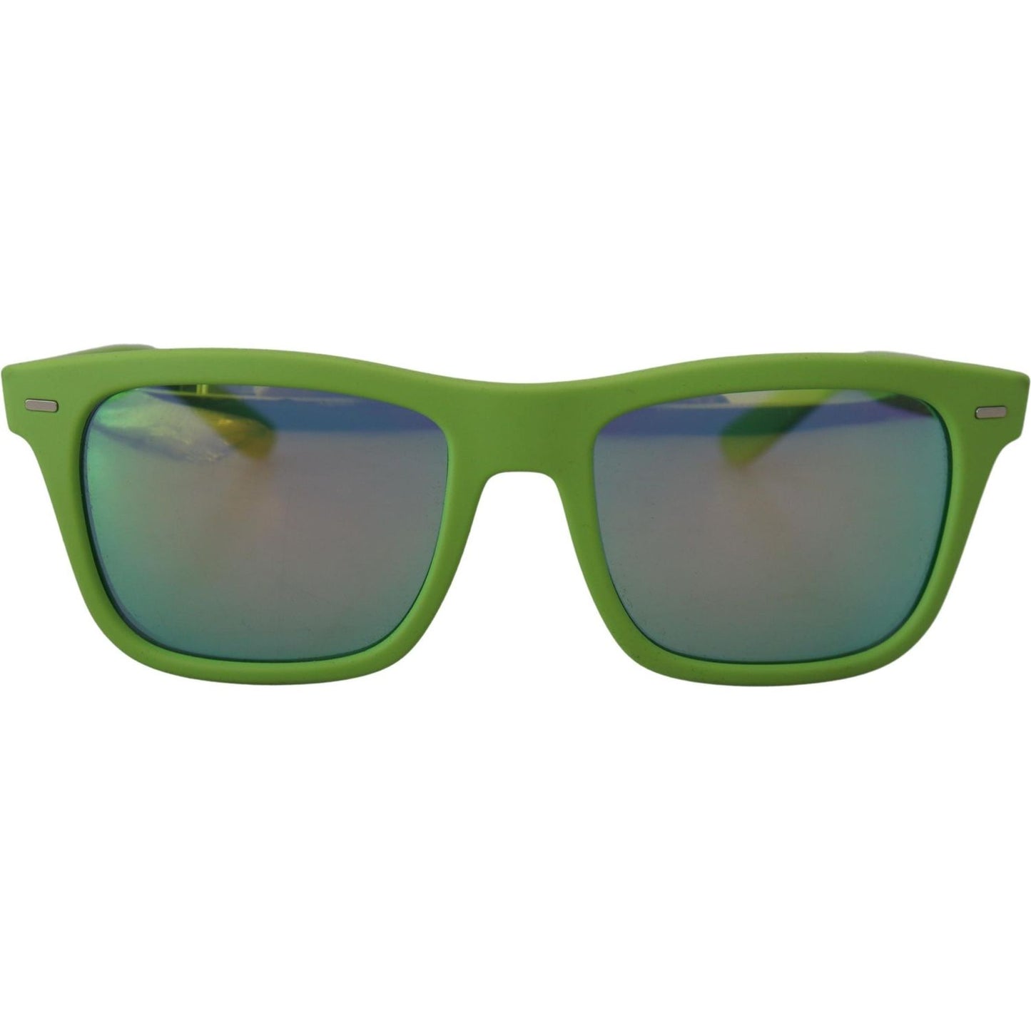 Dolce & Gabbana Green Rubber Full Rim Frame Shades DG6095 Acid Sunglasses GLA1159