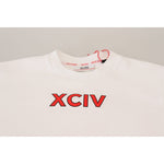 GCDS White Logo Print Cotton Short Sleeves T-shirt TSH8231 - 44