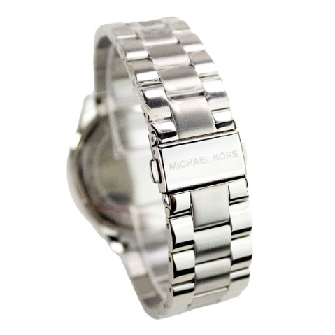 Michael Kors (MK3178) Slim Runway Mono Silver-Toned Stainless Steel Silver Dial Watch