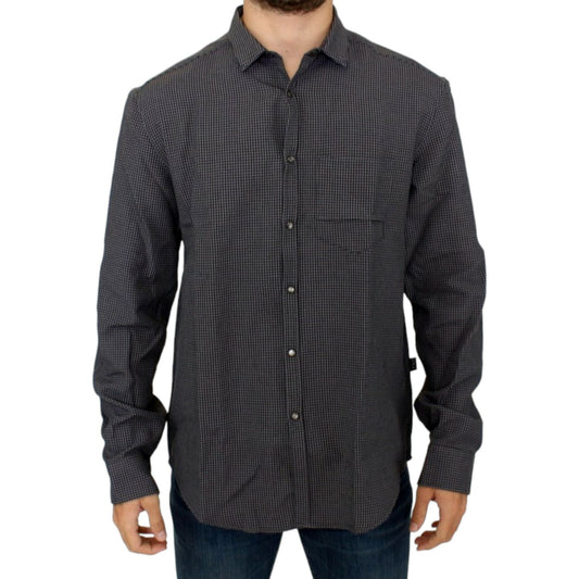 Costume National Gray linen casual shirt