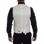 Dolce & Gabbana White Cotton Silk Blend Dress Vest Blazer VES10100-1