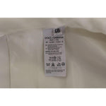 Dolce & Gabbana White Cotton Silk Blend Dress Vest Blazer VES10100-1