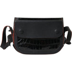 Balenciaga Black Exotic Leather Shoulder Crossbody Camera Bag