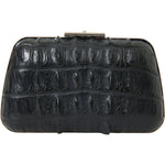 Balenciaga Black Exotic Skin Leather Shoulder Crossbody Box Clutch Bag