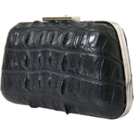 Balenciaga Black Exotic Skin Leather Shoulder Crossbody Box Clutch Bag