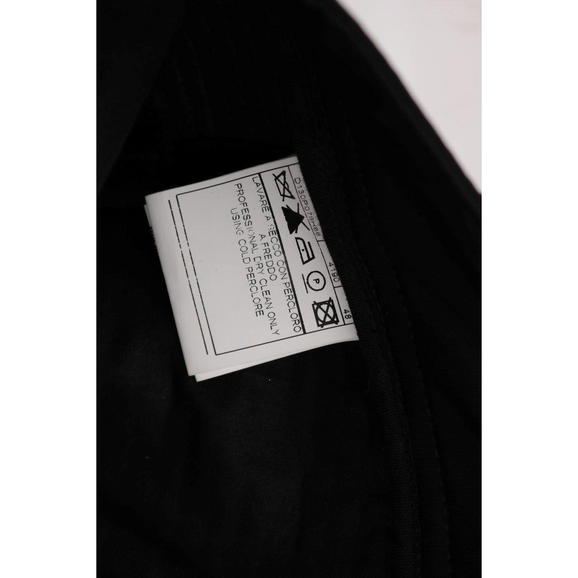 Ermanno Scervino Black Cotton Slim Fit Casual Pants