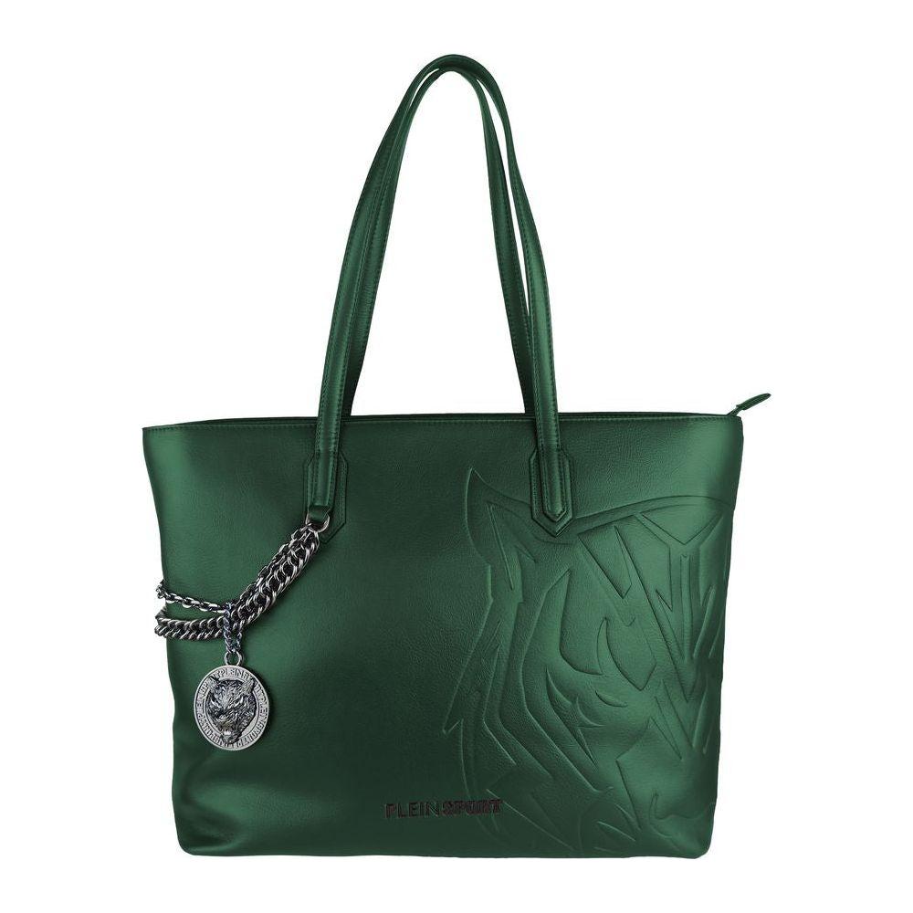 Plein Sport Green Polyethylene Women Shoulder Bag PLSP-7590