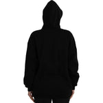 Balenciaga Black Cotton Logo Hooded Pullover Sweatshirt Sweater