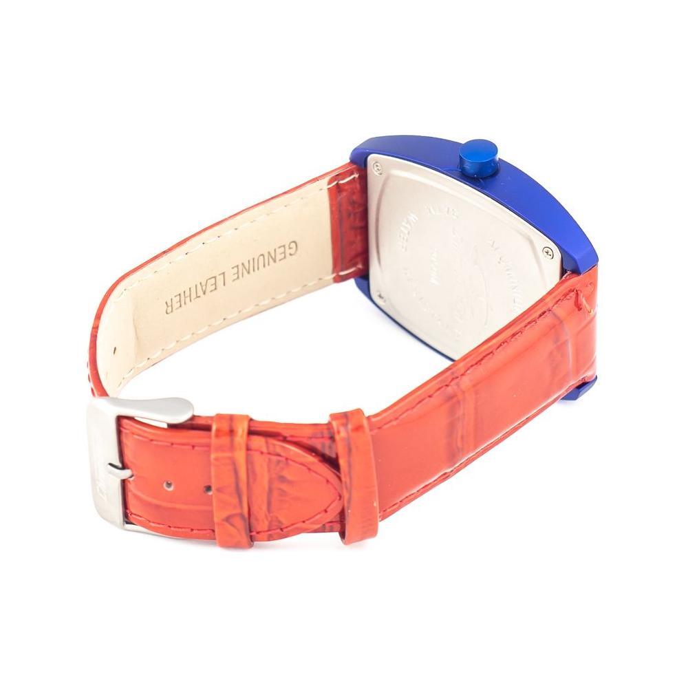 Chronotech Red Leather Watch CHCT2050M05AC