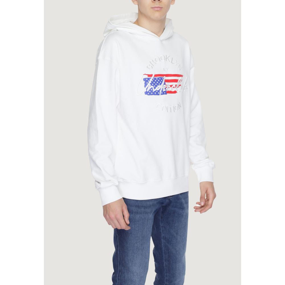 Underclub White Cotton Hoodie