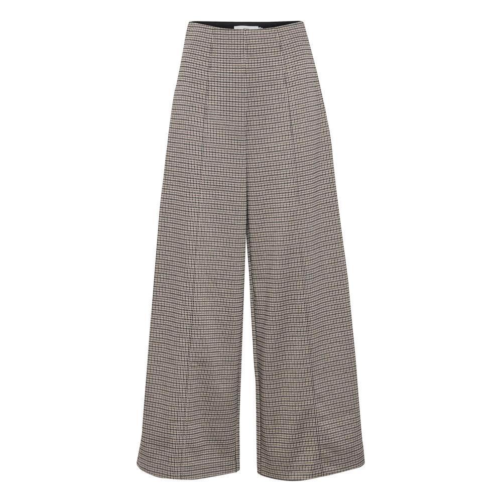 ICHI Beige Polyester Pant