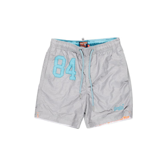 Superdry Gray Polyester Swim Short