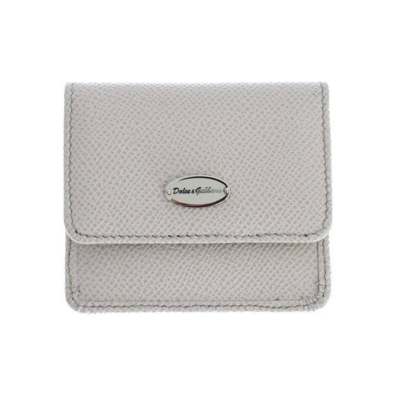 Dolce & Gabbana White Dauphine Leather Case Wallet SIG31697