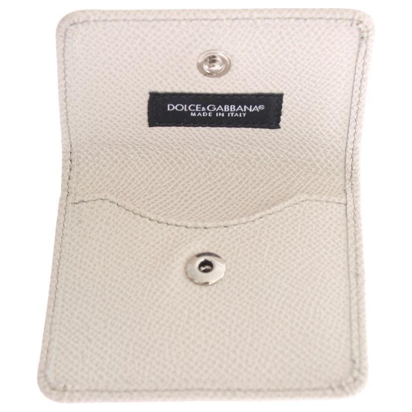 Dolce & Gabbana White Dauphine Leather Case Wallet SIG31697