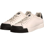 Dolce & Gabbana White Leather Logo Portofino Sneakers Shoes MV6912-39.5