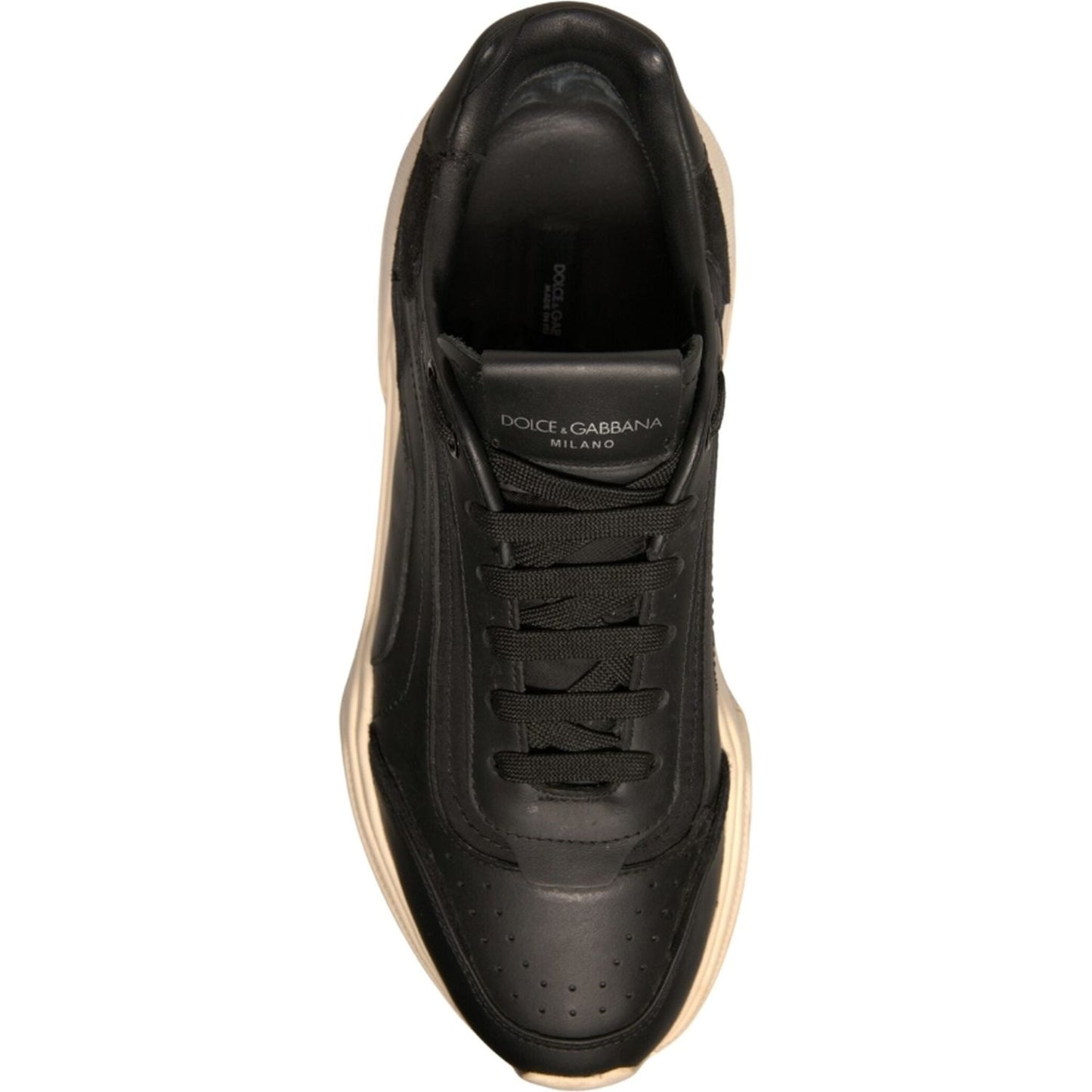 Dolce & Gabbana Black White Daymaster Low Top Sneakers Shoes MV6954-43