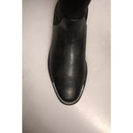 MY TWIN Black Leather Suede Flats High Boots Shoes LA12422-37