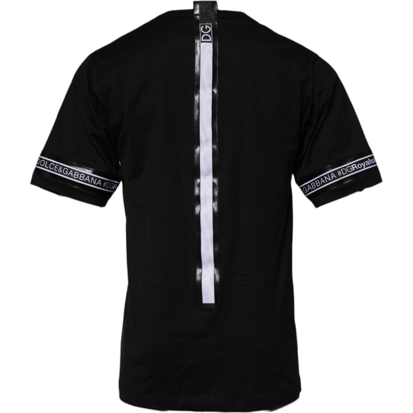 Dolce & Gabbana Black #DGMILLENNIALS Cotton Crew Neck T-shirt TSH90067-44