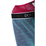 Dolce & Gabbana Blue Fuchsia Logo Lingerie Cropped Underwear BIK1980-2