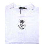 Dolce & Gabbana White Logo Crown Cotton Crew Neck T-shirt TSH878607-38
